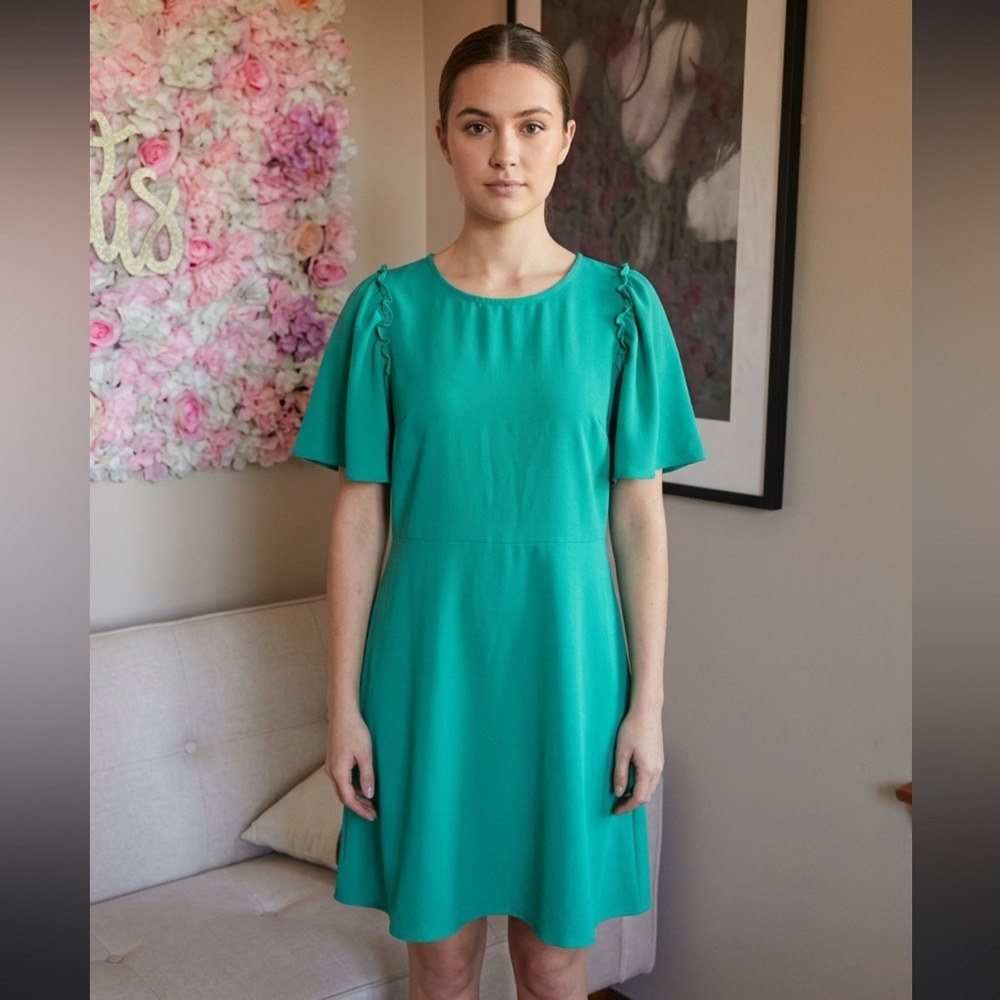 Bobeau Green Midi Dress